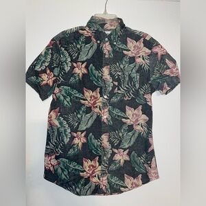 Sonoma tropical beachy floral Print Men's Shirt size M